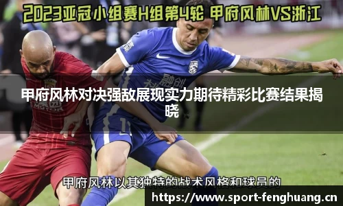 甲府风林对决强敌展现实力期待精彩比赛结果揭晓